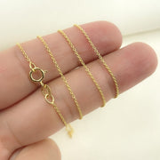 14K Solid Gold Cable Chain